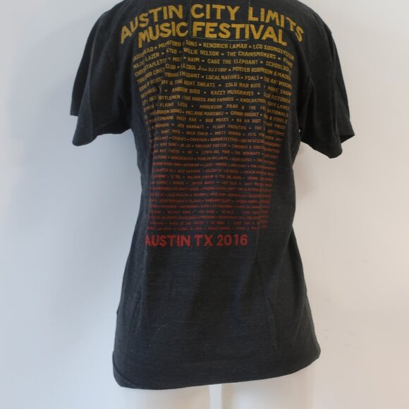 Aviator Nation Austin City Limits Music Fest 2016 Charcoal Graphic T-Shirt Top M - Picture 9 of 10
